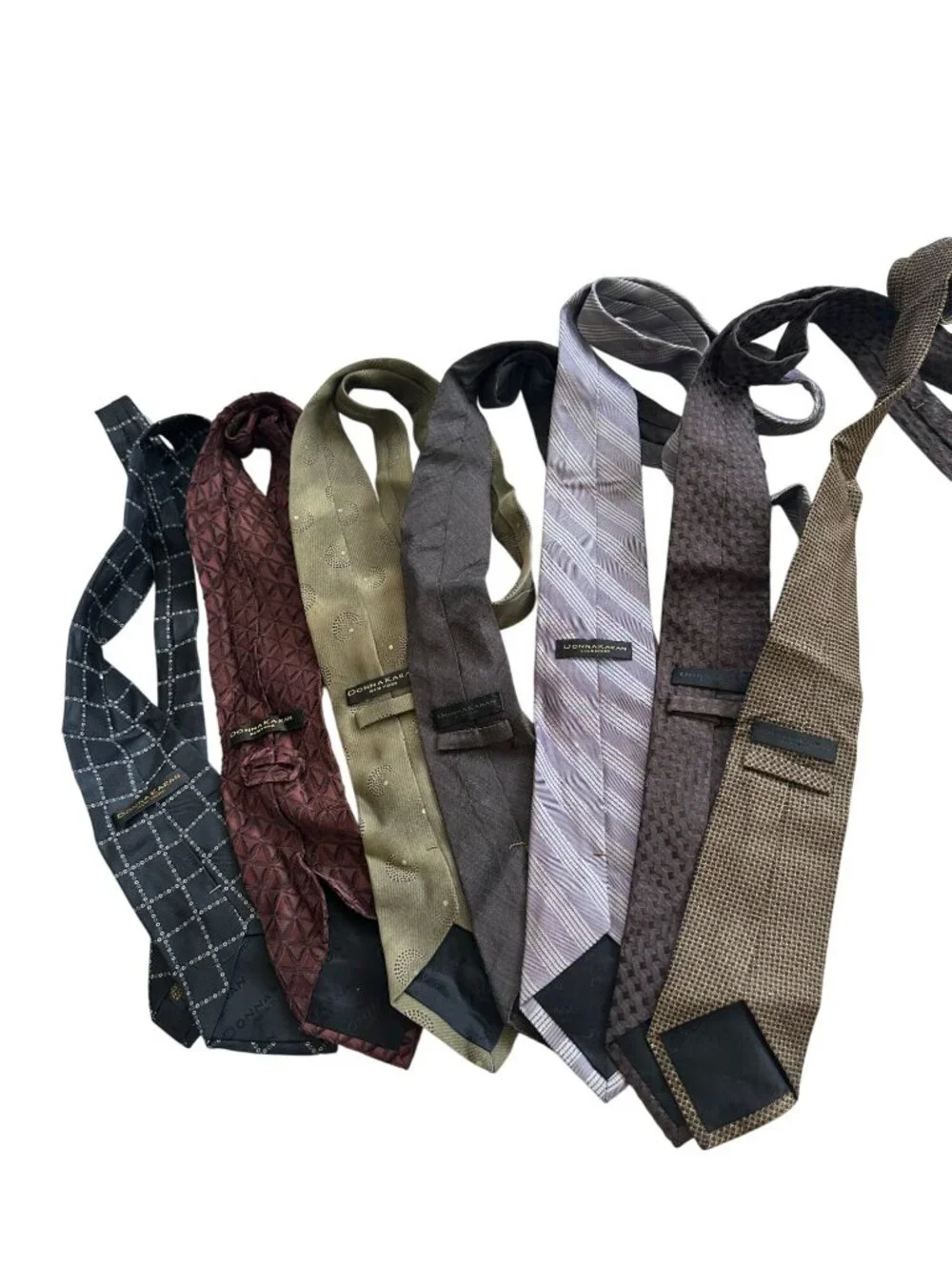 DONNA KARAN Men's Vintage Lot of 7 Neck Ties